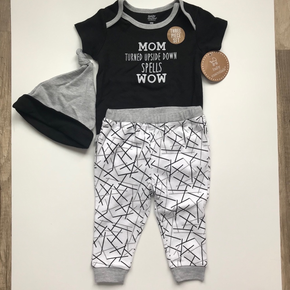 Baby Essentials Infant 3 piece outfit 9 months